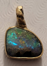 Load image into Gallery viewer, Freeform Crystal Boulder Opal Pendant - CD20-P0007
