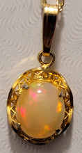 Load image into Gallery viewer, Brilliant Multi-Colour Semi-Crystal Opal Pendant - SCD20-P0001
