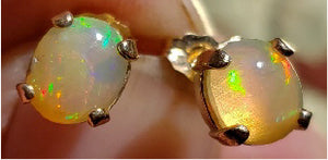 Solid Brilliant Semi Crystal Opal Earrings - CD20-E0001