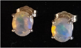 Facetted Crystal Opal Earrings - RW-CD20-E0004