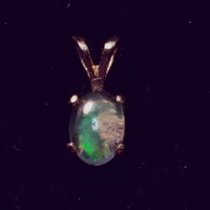 Boulder Opal Pendant in 14K Gold - CD20-P0005