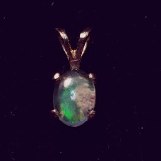 Boulder Opal Pendant in 14K Gold - CD20-P0005
