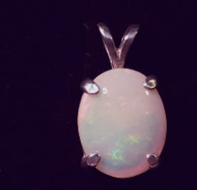Solid Opal Pendant with Level 2 Play of Colour - CD20-P0006