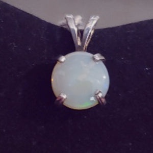 Solid Semi-Crystal Pendant with Blue Green - CD20-P0008