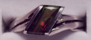 Semi-Crystal Opal Ring with Multi-Colour Level 3 Play of Colour - CD20-R0011