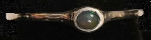 Bright Multi-Colour Opal Ring in 1mm Wide Sterling Silver - CD20-R006